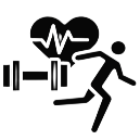 Physical fitness icon